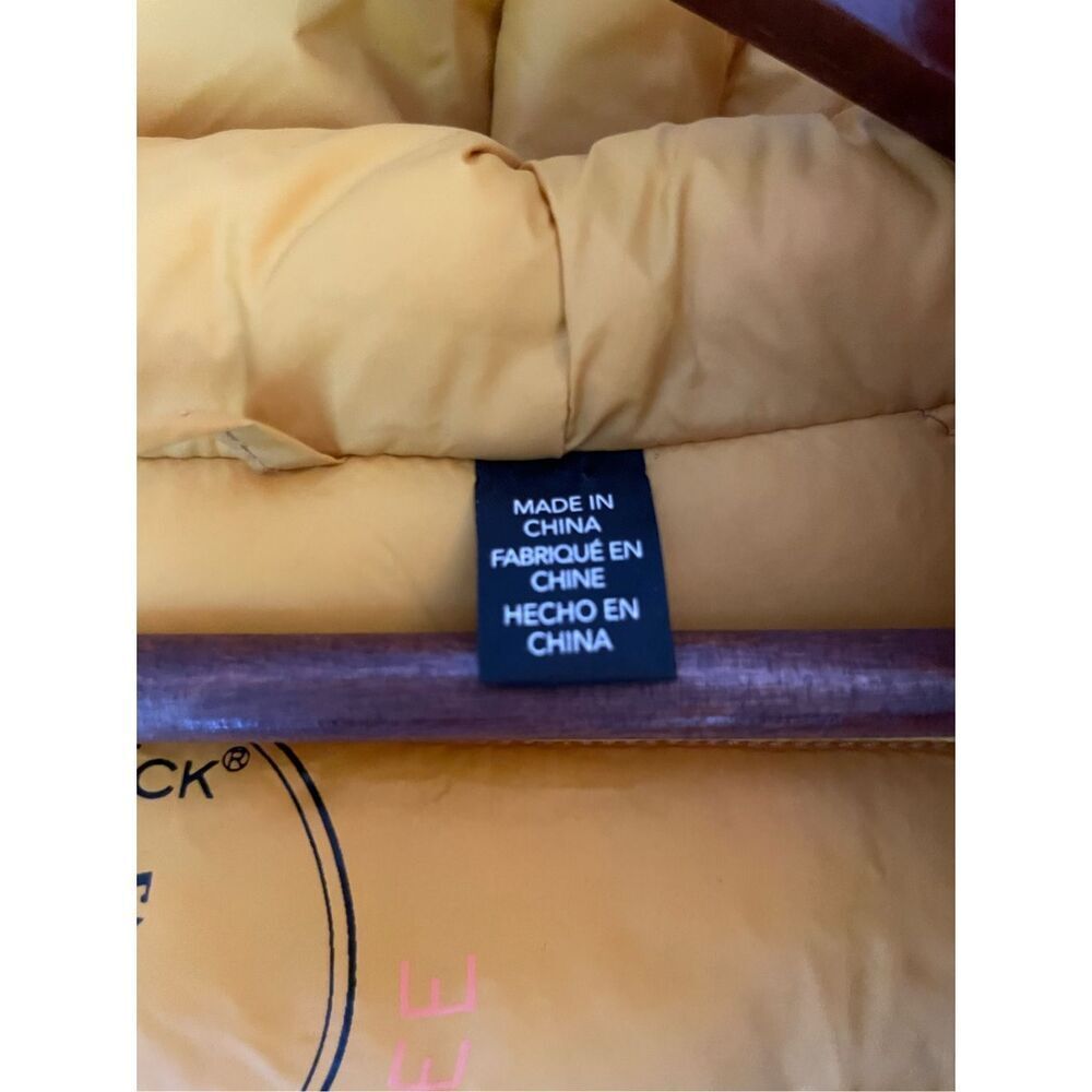 Save the Duck Mustard , XL. Lightweight Hooded Puffer. Cruelty Free. Packable - Picture 15 of 16